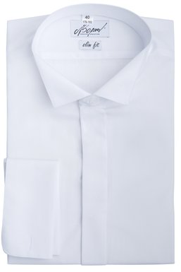 Рубашка мужская классическая VK-201 SLIM FIT (белый), 46, (176-182) M