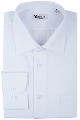 Рубашка мужская классическая VK-345 (белый), 43, (188-194) XL