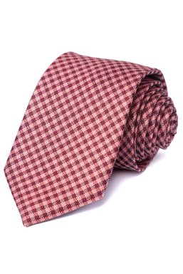 Краватка, V6002 червоний з брунатним, 7см