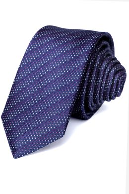 Краватка, V6004 бузковий з т/синім, 6см